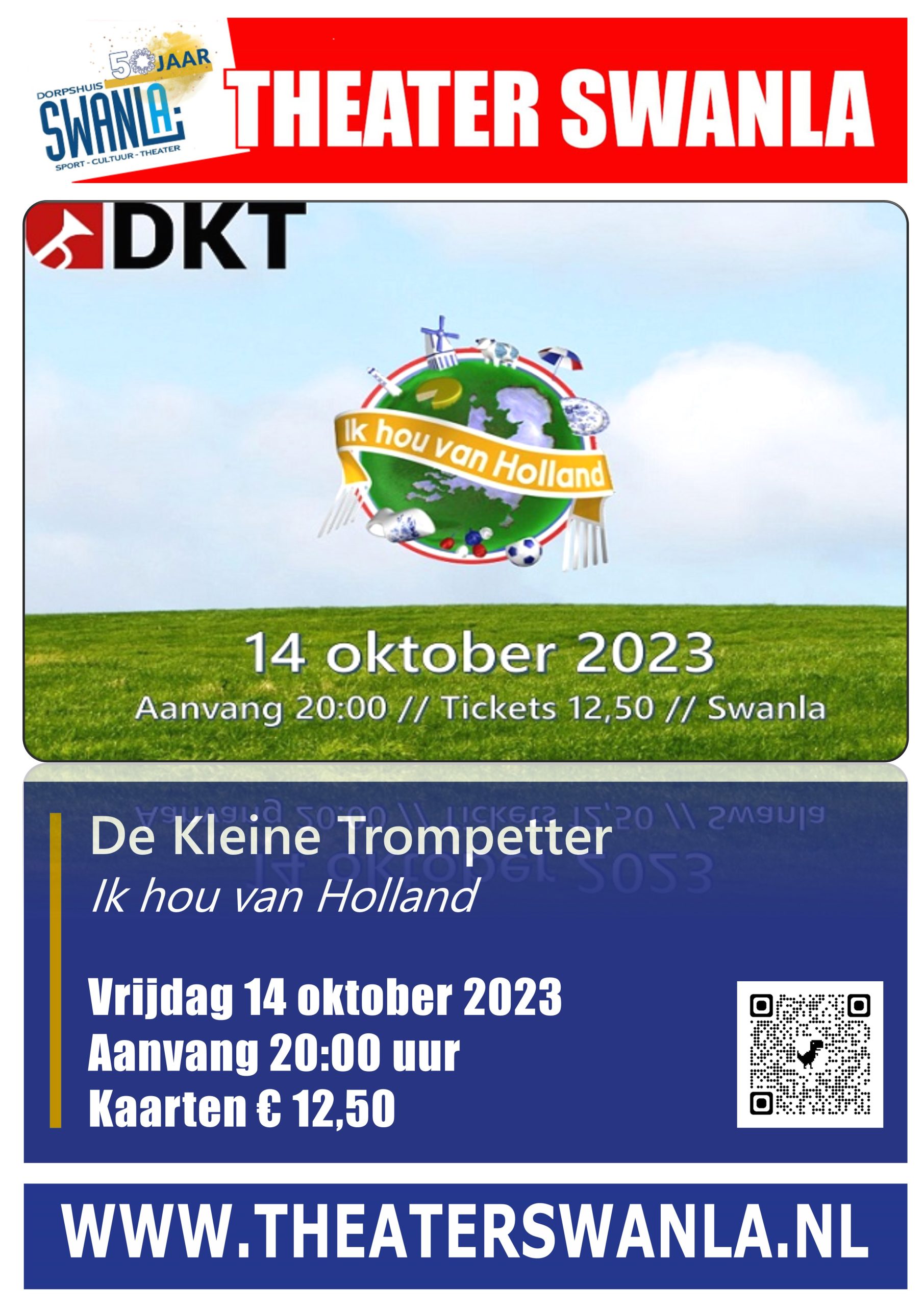 Poster van Theater Swanla - DKT - Ik hou van Holland